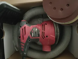 Lijadora AREWTEC con manguera y discos