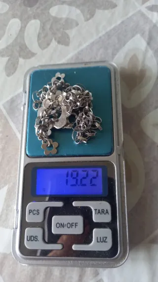 Collana Argento 925 con Ciondoli a Fiore