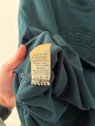 Sudadera verde turquesa con logo relieve