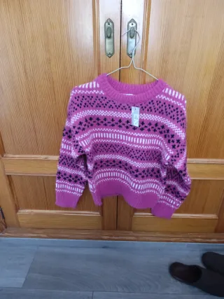 Jersey rosa con estampado de estrellas