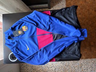Sudadera FC Barcelona Nike Azul/Rosa Talla M