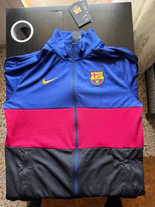Sudadera FC Barcelona Nike Azul/Rosa Talla M