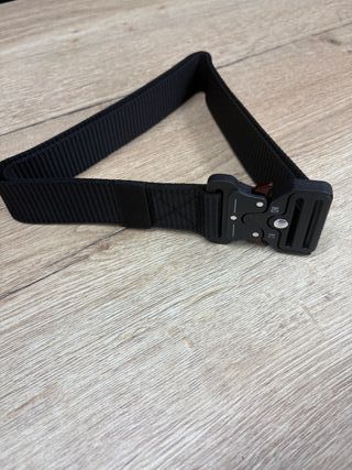 Cinturón táctico negro y rojo unisex de nailon