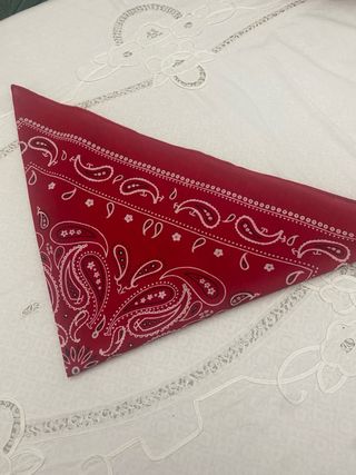 Pañuelo Bandana Rojo y Blanco