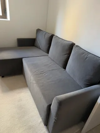 Sofá Cama Gris con Arcón + 2 Fundas de Regalo