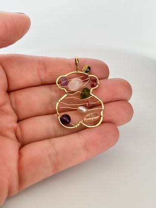 Colgante Oso Tous Oro 18kt y Piedras