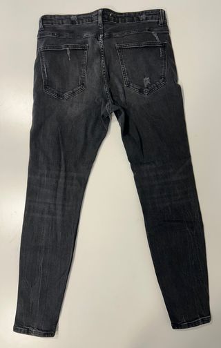 Jeans ZARA Negros Rotos Super Skinny