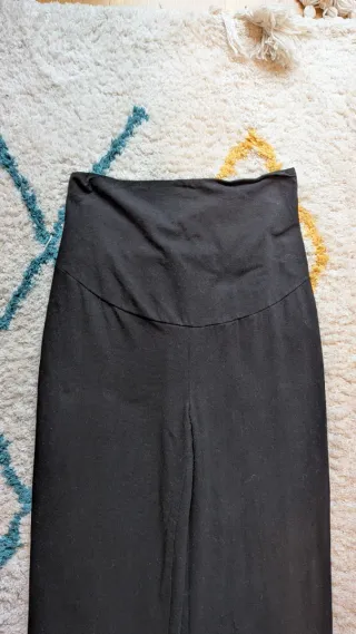 Leggings premamá azul y negro