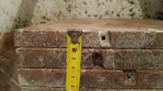 Losas de mármol coralito 25 UNIDADES