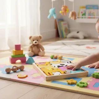 Pack 5 Puzzles Madera Montessori