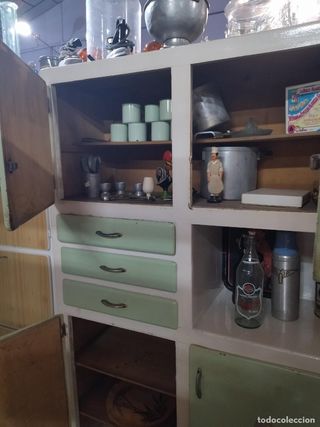 Mueble de cocina y mesa a juego vintage años 60