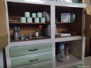 Mueble de cocina y mesa a juego vintage años 60