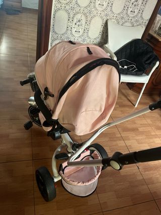 Triciclo Carrito Bebé Rosa
