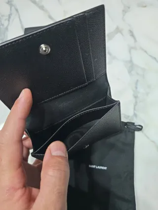 Portacarte Saint Laurent nero