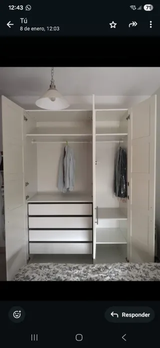 Armario PAX/BERGSBO IKEA Blanco