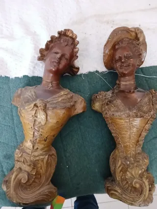 Bustos de Dama y Criada Calamita 50x25 No envío.