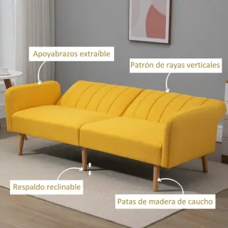 Sofá Cama de 3 Plazas  173x75x73 cm