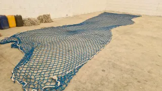 Red de seguridad verde