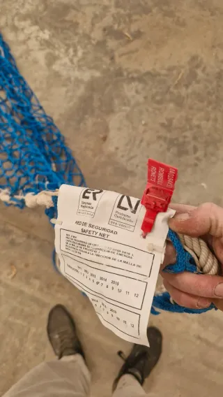 Red de seguridad verde