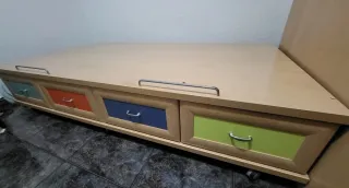 Cama individual 90cm con cajones