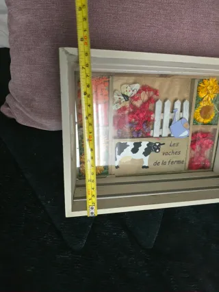 2 Bandejas de madera decoradas