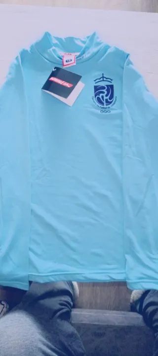 Camiseta azul Sport Line Esc. Fút. Valdemor