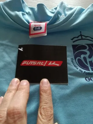 Camiseta azul Sport Line Esc. Fút. Valdemor