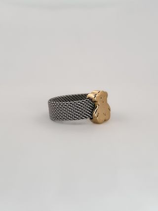 Anillo Oso Tous Oro 18kt y Acero
