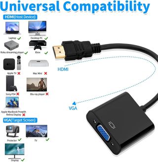 Adaptador HDMI Macho a VGA Hembra