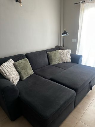 Sofá modular gris oscuro