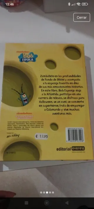 Libro Bob esponja