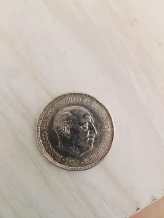 Moneda 25 Pesetas Francisco Franco 1957
