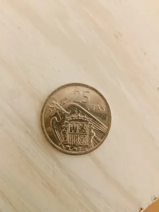 Moneda 25 Pesetas Francisco Franco 1957