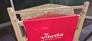 Tumbona de playa plegable y ajustable Roja