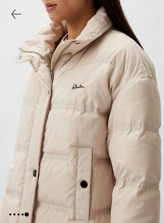 Abrigo acolchado Bimba y Lola beige