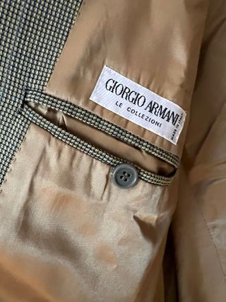 Americana Giorgio Armani Beige/Marrón