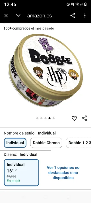 Juego Dobble Harry Potter