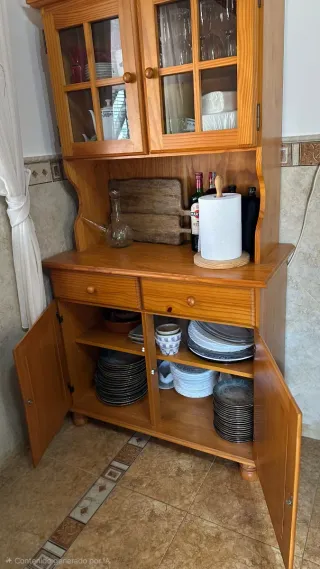Armario vajillero madera maciza
