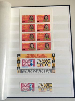 Sellos y hojitas bloque de Tanzania. Motivos.
