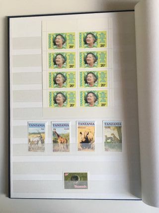 Sellos y hojitas bloque de Tanzania. Motivos.