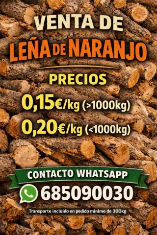 Leña de naranjo