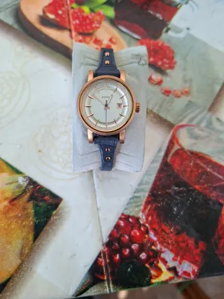 Orologio Fossil donna oro e blu