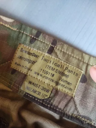 Pantalones militares camuflaje mujer