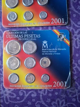 Colecciones de monedas españolas de curso legal
