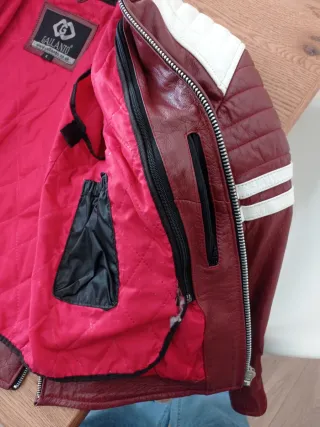 Cazadora de piel para hombre