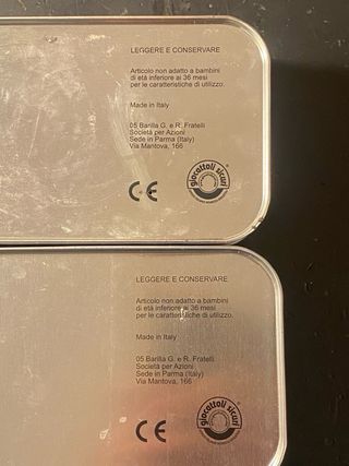 Coppia Scatole Latta Mulino Bianco