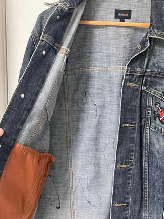 Chaqueta Vaquera Denimtex Talla M con Parches