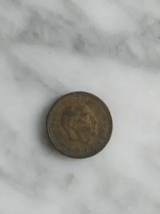 Lote de 9 monedas de 1 peseta