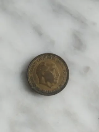Lote de 9 monedas de 1 peseta