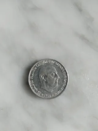 Lote de 9 monedas de 1 peseta